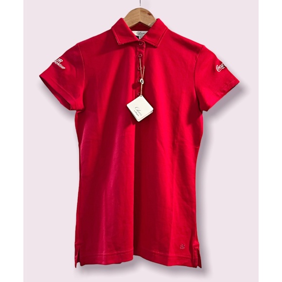 ❗️FINAL❗️ 🆕 CLOVER Bobby Jones Pro Tour COCA COLA Golf Polo 🔴🔴 - Picture 1 of 6
